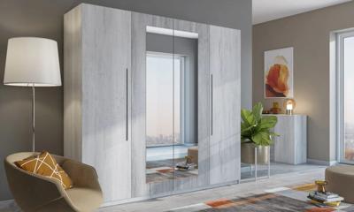 Home365 Kledingkast Verona - Wit - 4-Deurs