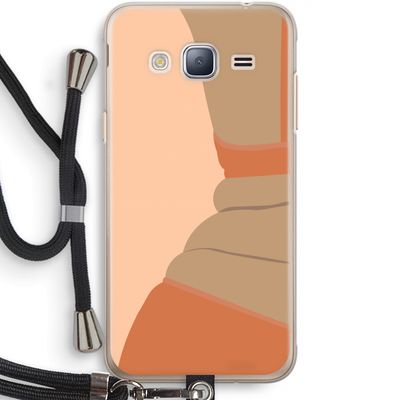 Bikini: Samsung Galaxy J3 (2016) Transparant Hoesje met koord