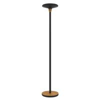 Vloerlamp unilux baly led bamboe zwart