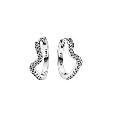 Dames oorbellen Pandora 292545C01 Roestvrij staal Sterling zilver 925