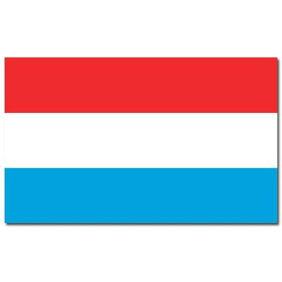 Vlag Luxemburg - 90 x 150 cm - Luxemburgse Vlag - Luxemburg - polyester - supporters