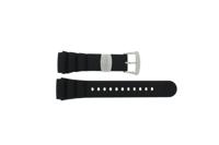 Horlogeband Seiko SUN065P1 / 5M85 0AB0 / R01Y011J0 Rubber Zwart 24mm