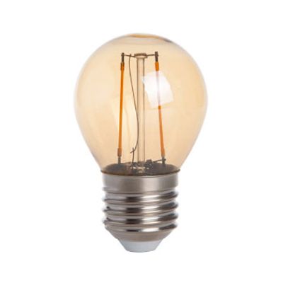 LED E27-G45 Filament 2 Watt - Dimbaar - Goud - 2400K