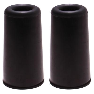 Benson Deurbuffers / deurstoppers rubbers - 2x - zwart -75 x 40 mm - met schroefbevestiging