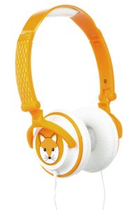 KitSound KSDOODLEFX hoofdtelefoon/headset Hoofdtelefoons Bedraad Hoofdband Muziek Oranje, Wit