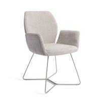 Jesper Home Eetkamerstoel 'Misaki' Beehive Steel, kleur Pretty Plaster