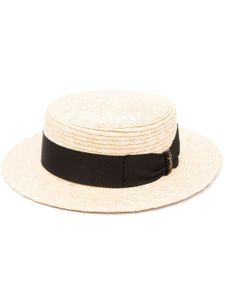 Borsalino chapeau à détail de nœud - Tons neutres