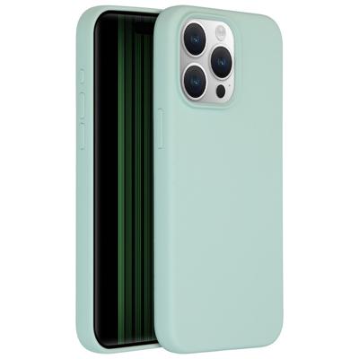 Accezz Liquid Silicone Backcover iPhone 15 Pro Max Telefoonhoesje Blauw
