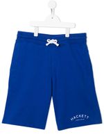 Hackett Kids short à logo imprimé - Bleu