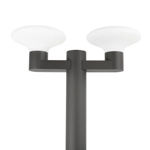 Lantaarnpaal met tweetal Bulb´s lampen aluminium 74435-74430 ESR