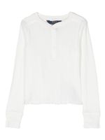 Ralph Lauren Kids t-shirt en coton à manches longues - Blanc