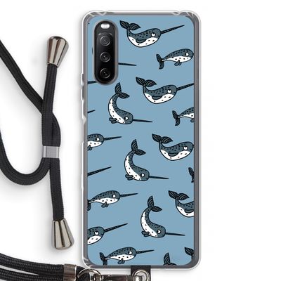 Narwhal: Sony Sony Xperia 10 III Transparant Hoesje met koord