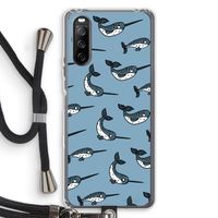 Narwhal: Sony Sony Xperia 10 III Transparant Hoesje met koord