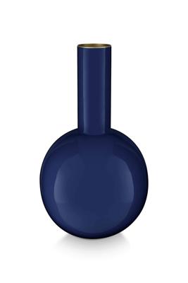 Pip Studio Vaas Metaal Donkerblauw 26cm