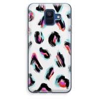Cheetah color: Samsung Galaxy A6 (2018) Transparant Hoesje