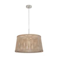 Eglo HanglampSendero nikkel mat met licht houtbruin - 96193