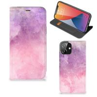 Bookcase iPhone 12 | iPhone 12 Pro Pink Purple Paint Bookcase iPhone 12 | iPhone 12 Pro Pink Purple Paint