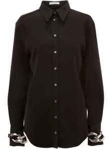 JW Anderson chemise à détails de chaines - Noir