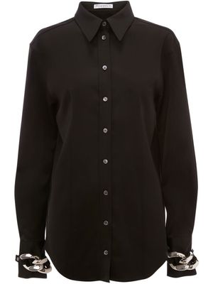 JW Anderson chemise à détails de chaines - Noir