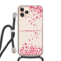 Hartjes en kusjes: iPhone 11 Pro Transparant Hoesje met koord