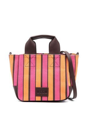 MSGM sac cabas à patch logo - Rose