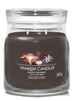 Yankee Candle Geurkaars Medium - met 2 lonten - Black Coconut - 11 cm / ø 9 cm