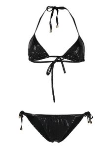 Balmain bikini à effet métallisé - Noir