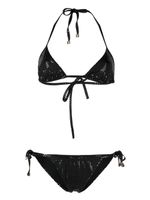 Balmain bikini à effet métallisé - Noir