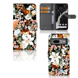 Hoesje voor Google Pixel 7 Dark Flowers