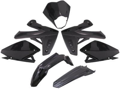 Edge Plaatset 7-delig voor rieju mrt 50 sm - zwart