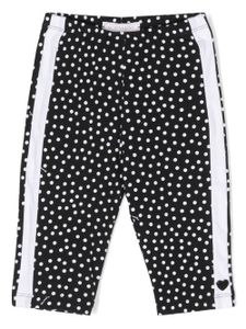 Monnalisa legging à pois - Noir