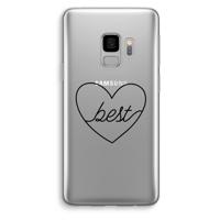 Best heart black: Samsung Galaxy S9 Transparant Hoesje