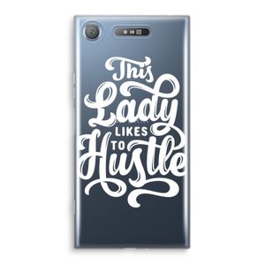 Hustle Lady: Sony Xperia XZ1 Transparant Hoesje