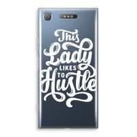 Hustle Lady: Sony Xperia XZ1 Transparant Hoesje