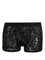 DSQUARED2 logo-print lace-overlay boxers - Noir