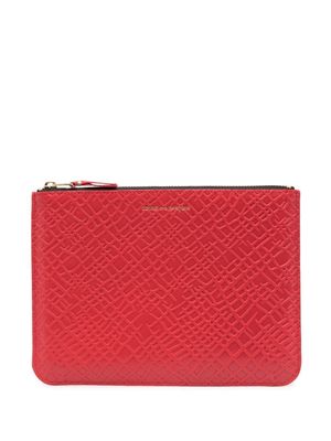 Comme Des Garçons Wallet portefeuille à logo embossé - Rouge