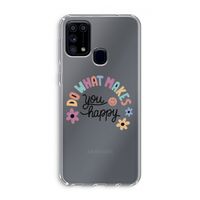 Happy days: Samsung Galaxy M31 Transparant Hoesje