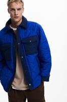 Omkeerbare gewatteerde jas - BLUE - XL