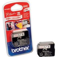 Brother M-K222BZ Rood op wit labelprinter-tape - thumbnail