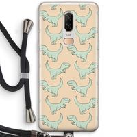 Dinos: OnePlus 6 Transparant Hoesje met koord