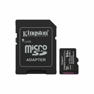 Micro SD kaart met adapter Kingston SDCS3/64GB 64 GB