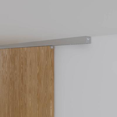Xperta set 3m rail - alu - Plafond opbouw - Enkele deur - Deurdikte 50-55mm - Dubbele softclose - inbouw auto fix - Set Eindkappen