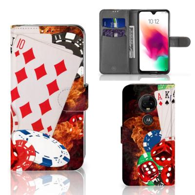 Motorola Moto G7 | G7 Plus | Wallet Case | met Pasjes | Casino