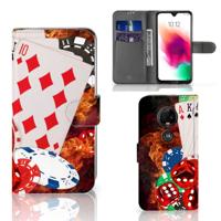 Motorola Moto G7 | G7 Plus | Wallet Case | met Pasjes | Casino Motorola Moto G7 | G7 Plus | Wallet Case | met Pasjes | Casino