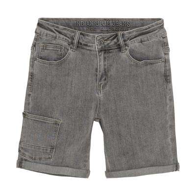 Indian Blue Jeans Zomer jeans short jongens - grijs - wide fit