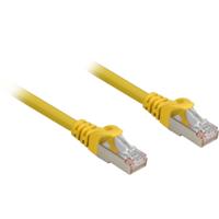 Sharkoon patchkabel sftp, rj-45 met cat.6a (geel, 0,25 meter, halogeenvrij)