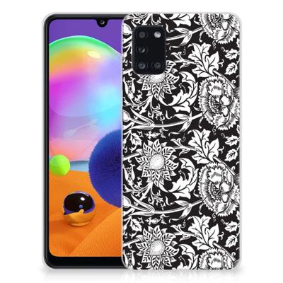 Samsung Galaxy A31 | TPU Case | Black Flowers Samsung Galaxy A31 | TPU Case | Black Flowers