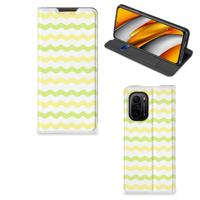 Xiaomi Mi 11i | Poco F3 | Hoesje met Magneet | Waves Yellow