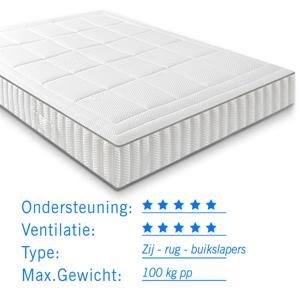 Matras gel foam bamboe Infinity Airmaxx 120x210 dikte 25 cm