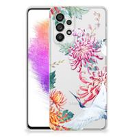 Samsung Galaxy A73 5G | TPU Hoesje | Bird Flowers